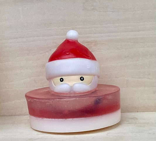 Santa Claus Suds – Candy Cane Scented Shea Butter and Glycerin Soap