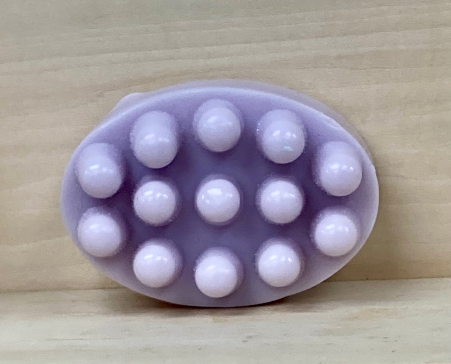 Lavender Goat’s Milk Massage Bar
Relaxation You Can Feel
Unwind with the soothing scent of lavender and the gentle touch of a massage bar. Crafted with nourishing goat’s milk, this bar is designed with rounded nubs to help ease tension while deeply moisturizing your skin. Lavender’s calming aroma makes it a timeless favorite—perfect for turning your bath or shower into a peaceful, spa-like experience.
Massage Bar Design: Gently stimulates the skin to help relax muscles and melt away stress.