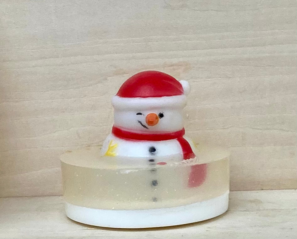 Snowan Suds – Candy Cane Scented Shea Butter and Glycerin Soap