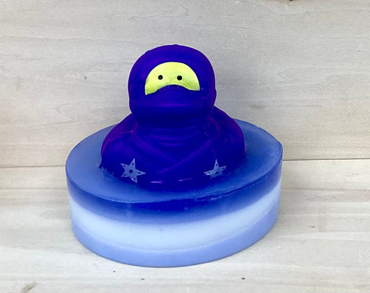 Purple Ninja Rubber Duck Soap