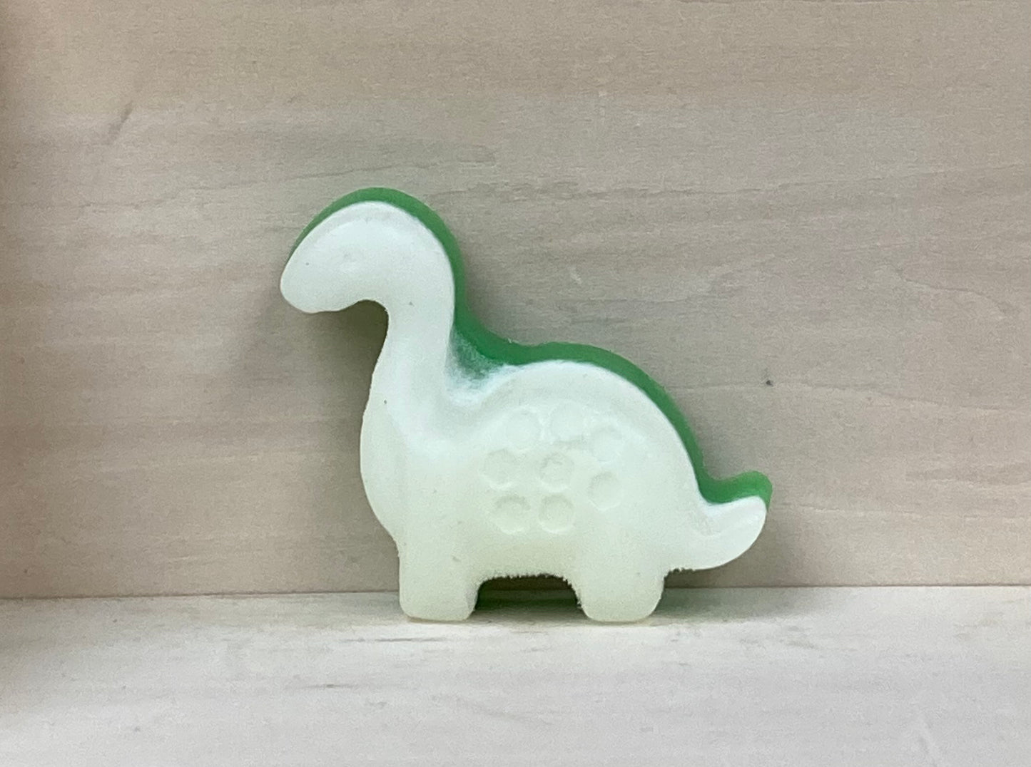 Dinosaur-Shaped Glow-in-the-Dark Soap – Monkey Farts Scented Glycerin Soap
Let’s Make Bath Time Dino Time!
Price: $5
Description:
Bring a roar of fun to bath time with these Dinosaur Shaped Monkey Farts scented glycerin soaps! Not only do they smell delightfully fruity, but they also glow in the dark, making them the perfect bath-time companions.
Dinosaur Shaped Soaps: Choose from two different dinosaur shapes—let us know which one you'd like when ordering or let us choose!
Monkey Farts Scent: A playful