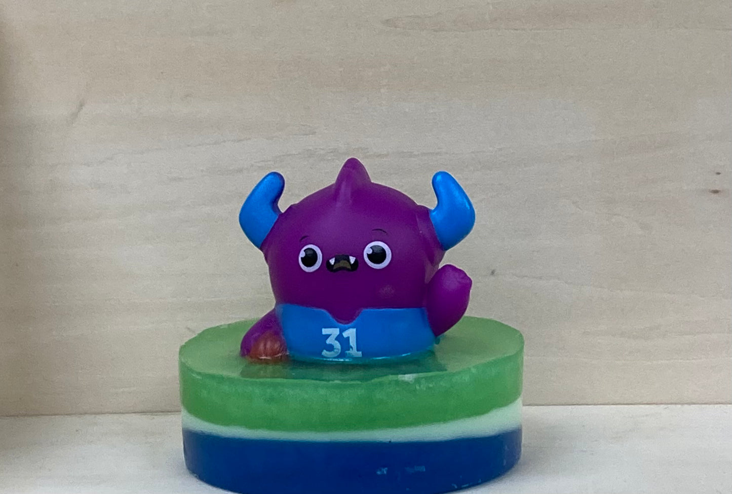 Shoot, Score, and Soak with Brock the Basketball Monster Bath Buddy!
Make bath time a slam dunk with Brock, the Basketball Monster Bath Buddy! This energetic, hoop-loving monster is ready to turn your tub into a courtside adventure. Scented like sweet Fruit Loops, Brock perches atop a handcrafted bar of nourishing shea butter and glycerin soap, bringing fun and freshness to every bath.
Features:
Handcrafted shea butter and glycerin soap
Exciting Fruit Loops fragrance
Playful basketball monster toy
Soft, s