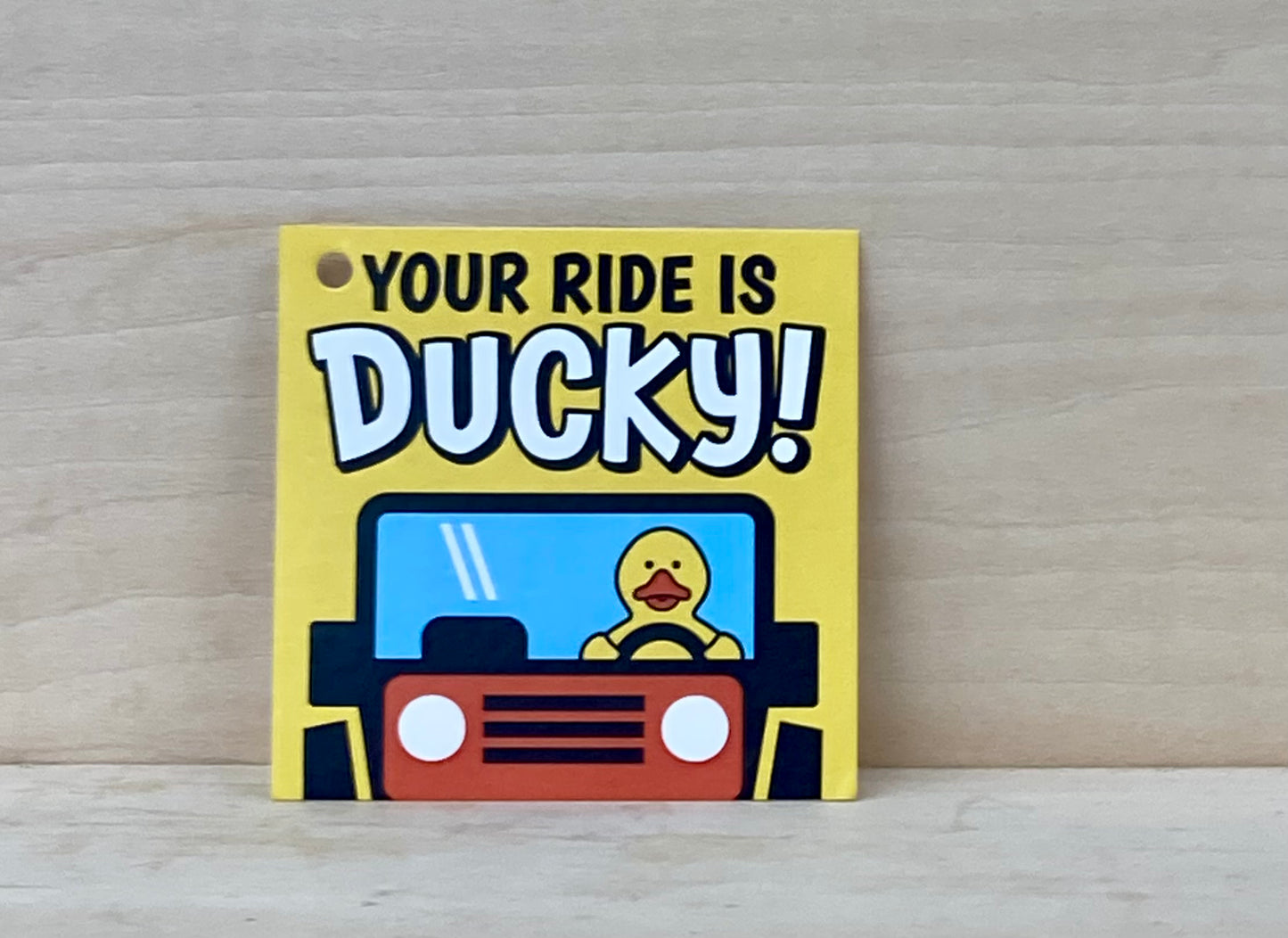 Glow-in-the-Dark Rubber Duck Soap with Jeep tag– Shea Butter & Glycerin Soap