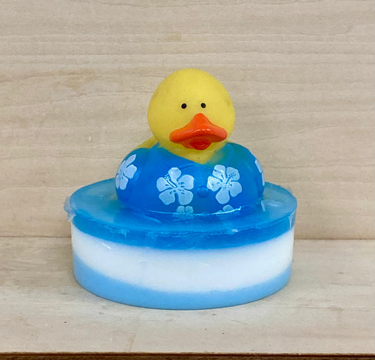 Hawaiian Shirt Rubber Duck Soap