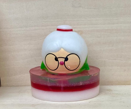 Mrs. Claus Suds – Candy Cane Scented Shea Butter and Glycerin Soap