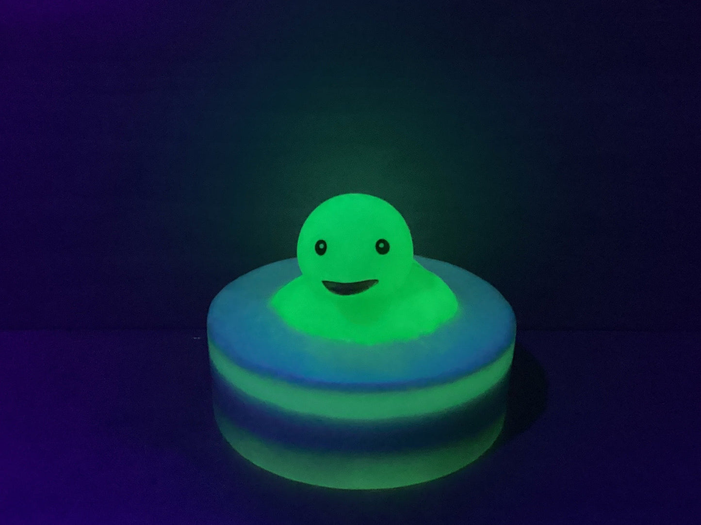 Green Glow in the Dark Rubber Duck Soap - Coconut Lime Verbena