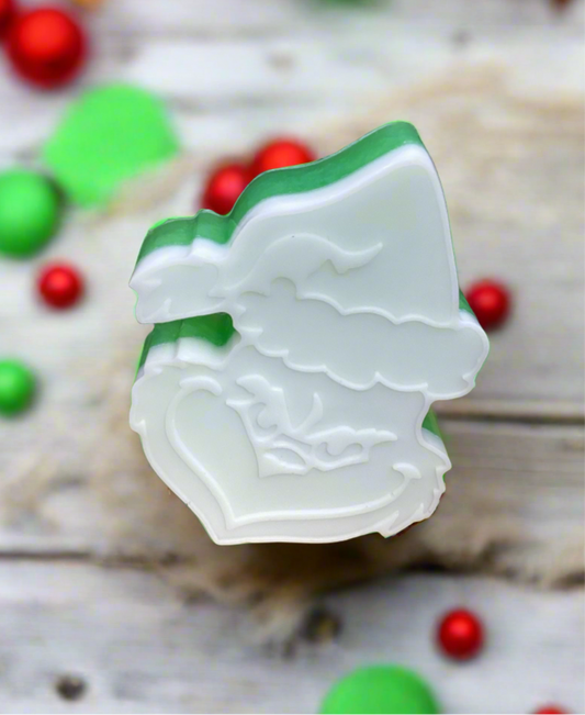 This is a large Grinch-shaped Peppermint scent Shea Butter and Glycerin soap! 

Perfect stocking stuffers or teacher gifts!

$7

Each item is individually made and may appear different from the photo. 