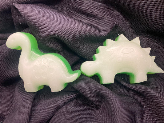 Dinosaur-Shaped Glow-in-the-Dark Soap – Monkey Farts Scented Glycerin Soap