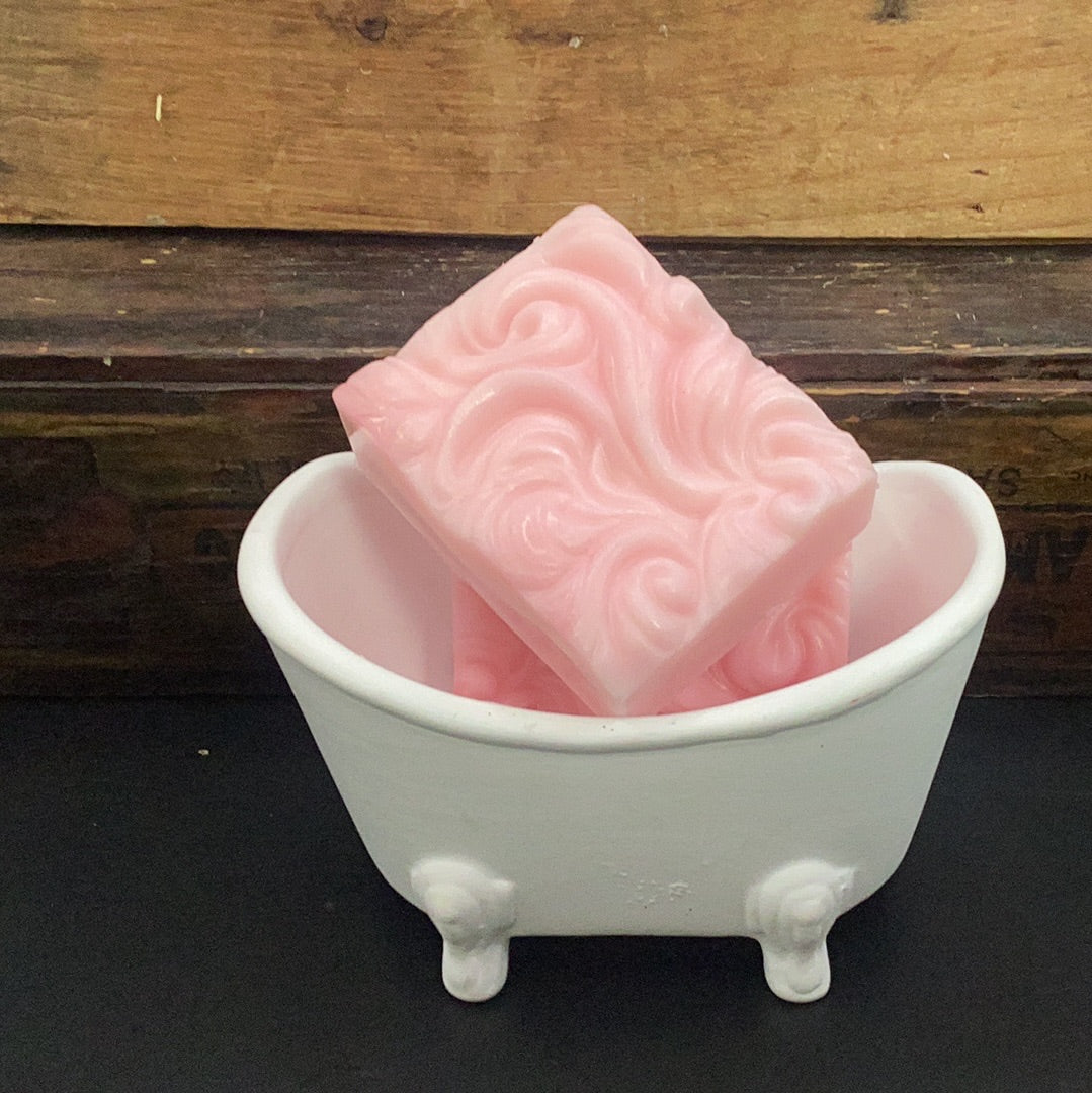 rose scented goats milk soap