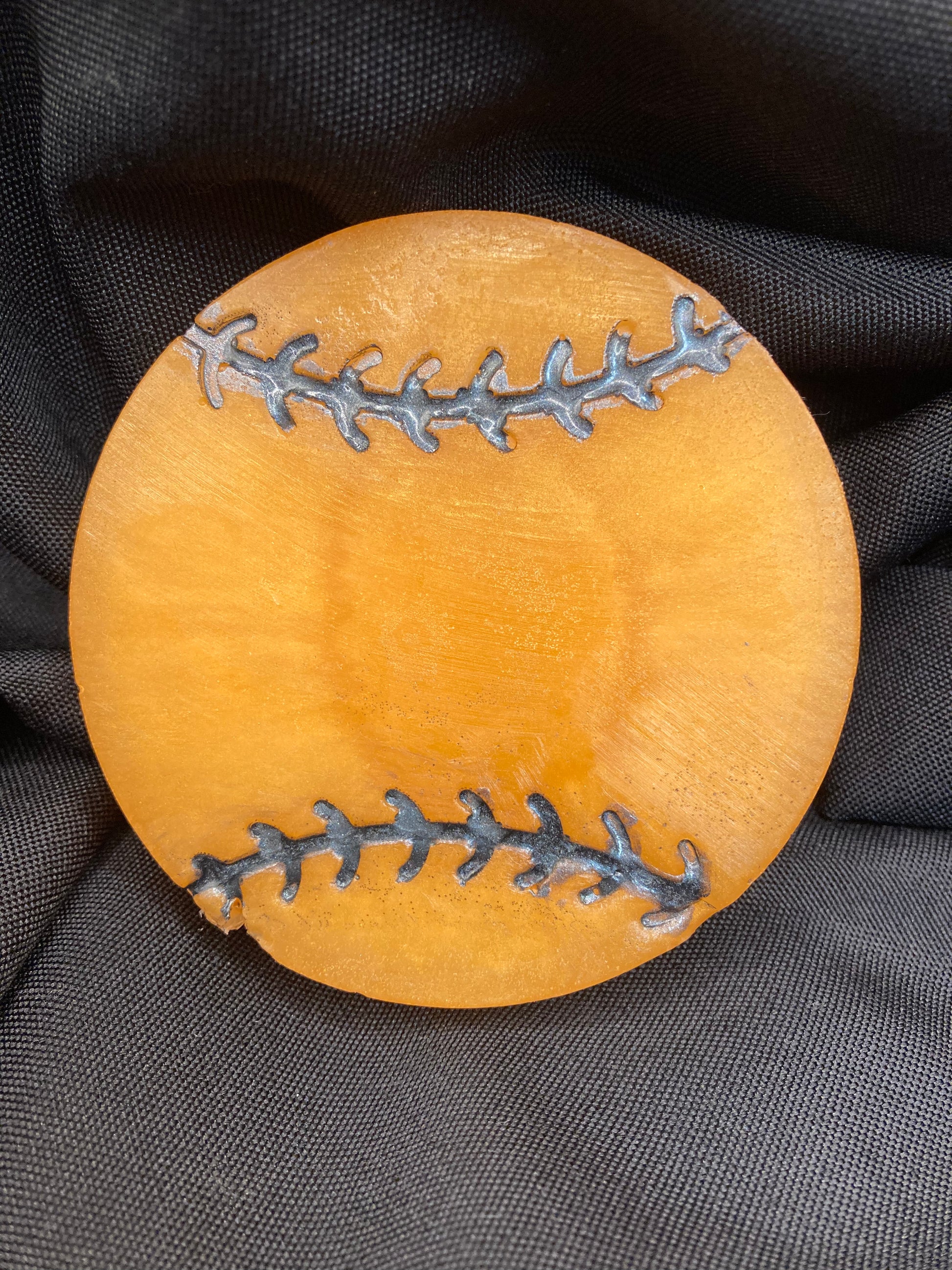 Let’s Go O’s!  These baseball shaped Orange Crush Scented  Glycerin Soaps are perfect for any baseball lover in your life!  These can be made in any color for your favorite team!  Reach out for special orders!    These make wonderful stocking stuffers!   The price is per bar.  Each item is individually made and may appear different from the photo.   