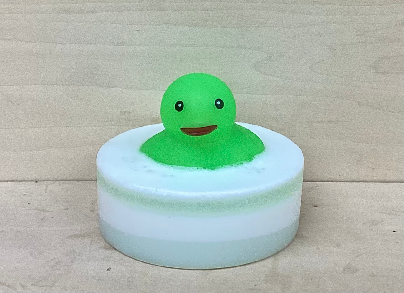 Green Glow in the Dark Rubber Duck Soap - Coconut Lime Verbena