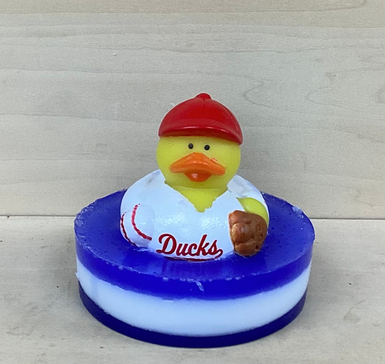 Baseball Player Rubber Duck Shea Butter & Glycerin Soap | Ocean Breeze Scent