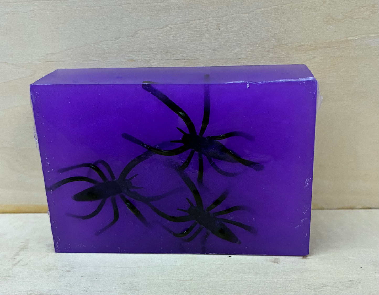 Toy Spider Purple Glycerin Soap - Wicked Apple Scented
