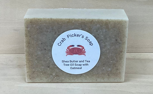 Crab Picker’s Soap with Shea Butter and Tea Tree Oil Soap and Oatmeal Exfoliant