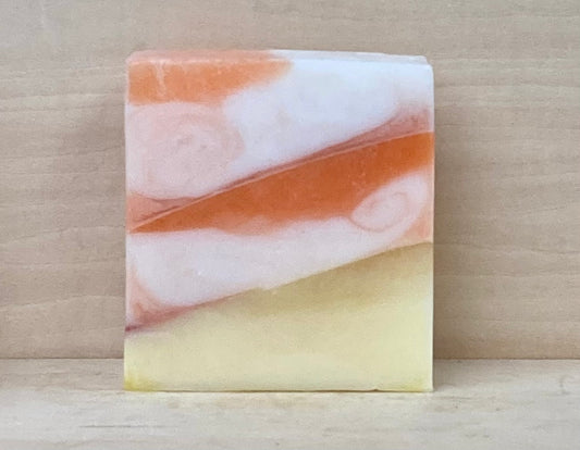 Autumn Harvest Goat’s Milk Soap – Orange, Burgundy &amp; Yellow – 5 oz – $7