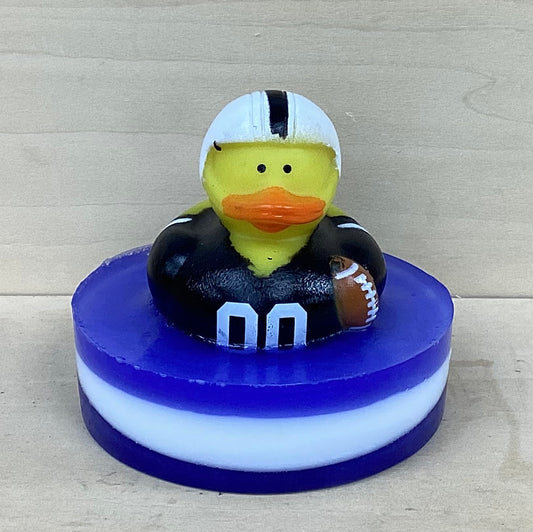 Football Player Rubber Duck Shea Butter & Glycerin Soap | Ocean Breeze Scent